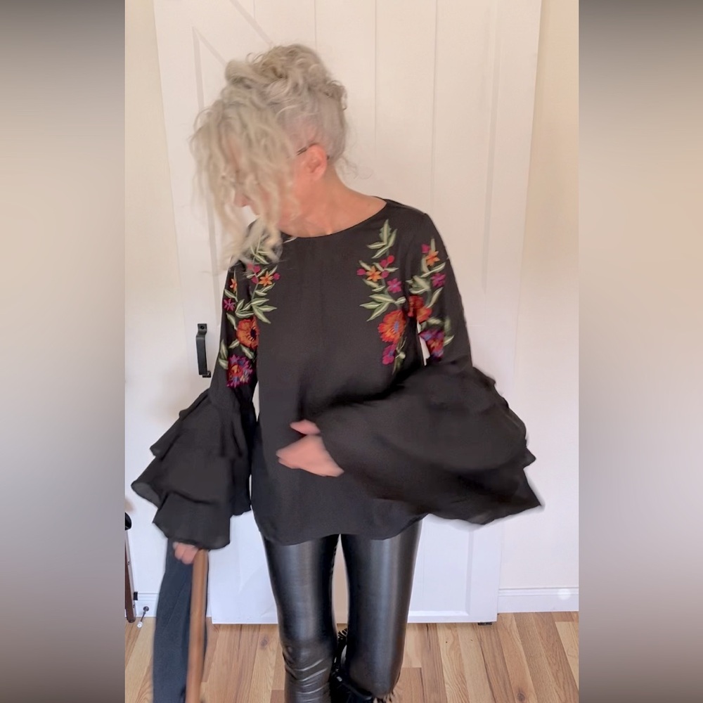 Gorgeous, embroidered blouse by A&A